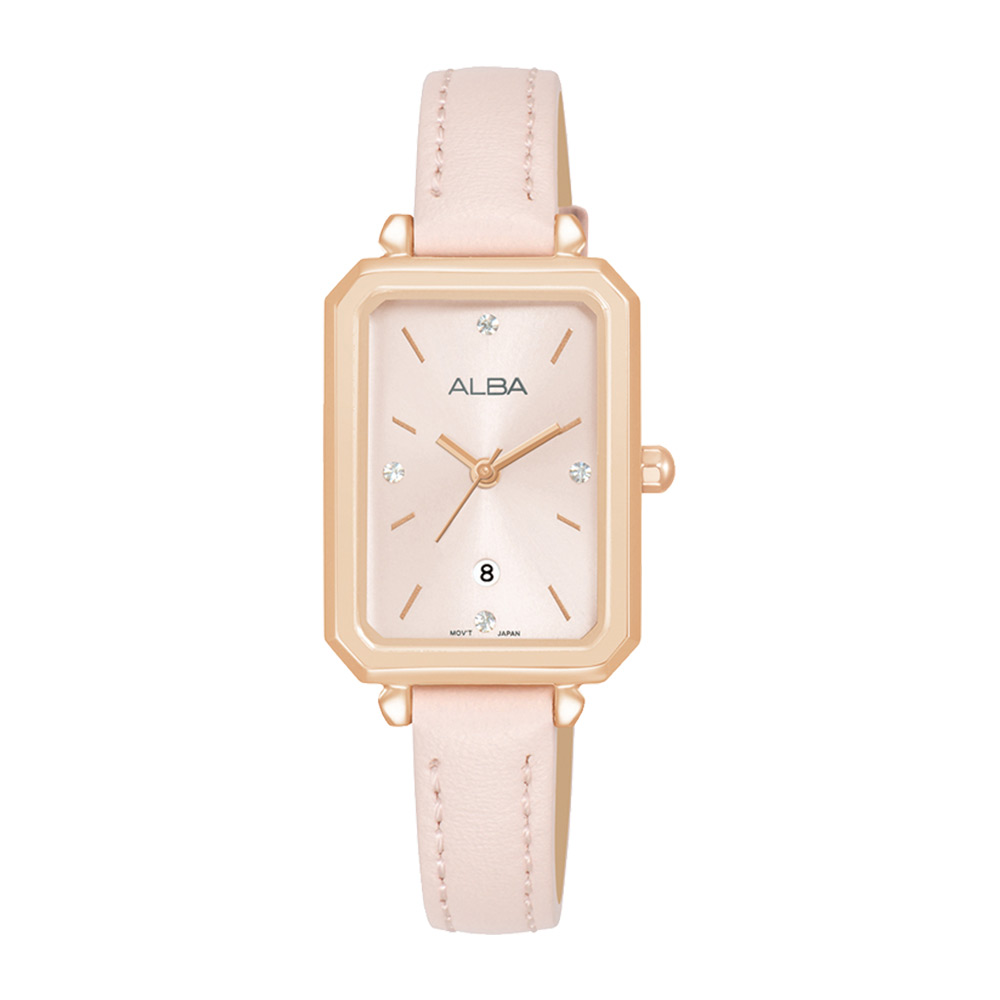 AH7BR0X1 Rose Gold Midnight Black Ladies Watch – ALBA WATCHES INDIA